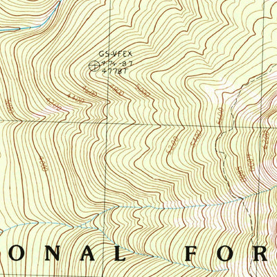 United States Geological Survey Trinity, WA (1988, 24000-Scale) digital map