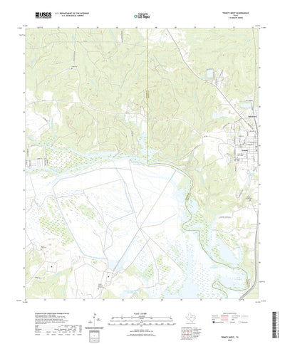 United States Geological Survey Trinity West, TX (2022, 24000-Scale) digital map