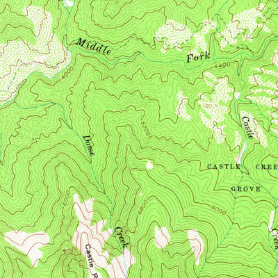 United States Geological Survey Triple Divide Peak, CA (1956, 62500-Scale) digital map