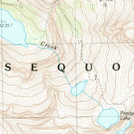 United States Geological Survey Triple Divide Peak, CA (1988, 24000-Scale) digital map
