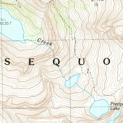 United States Geological Survey Triple Divide Peak, CA (1988, 24000-Scale) digital map