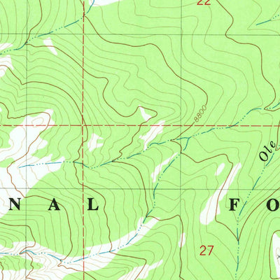 United States Geological Survey Triple Peak, WY (1980, 24000-Scale) digital map