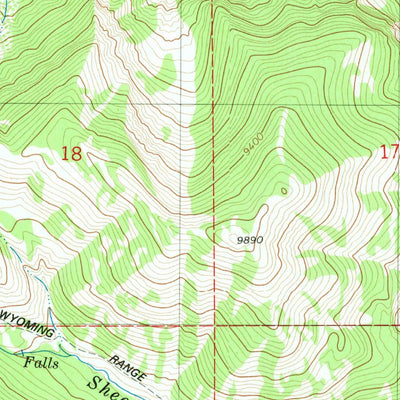 United States Geological Survey Triple Peak, WY (1980, 24000-Scale) digital map