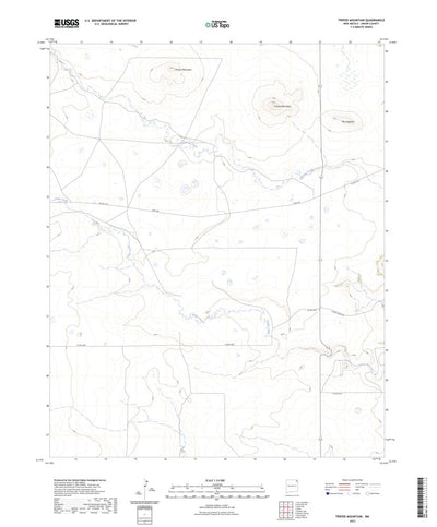 United States Geological Survey Tripod Mountain, NM (2023, 24000-Scale) digital map