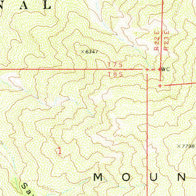 United States Geological Survey Tripp Canyon, AZ (1972, 24000-Scale) digital map