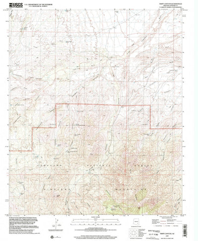 United States Geological Survey Tripp Canyon, AZ (1997, 24000-Scale) digital map