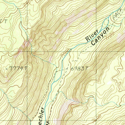 United States Geological Survey Trischman Knob, WY (1986, 24000-Scale) digital map