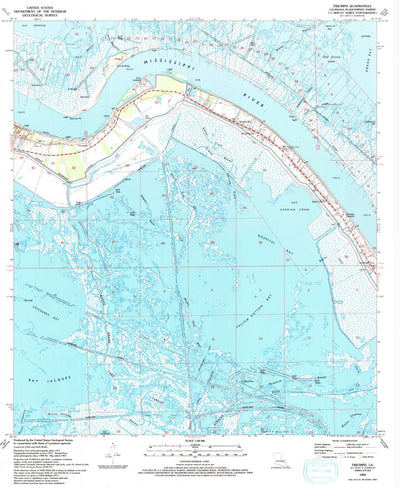 United States Geological Survey Triumph, LA (1993, 24000-Scale) digital map