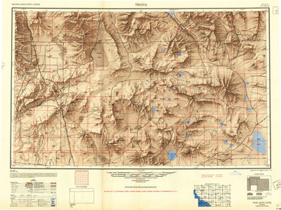 United States Geological Survey Trona, CA (1947, 250000-Scale) digital map