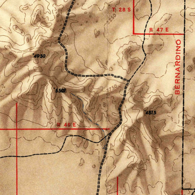 United States Geological Survey Trona, CA (1947, 250000-Scale) digital map
