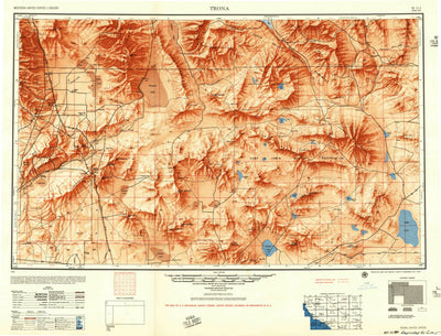 United States Geological Survey Trona, CA (1953, 250000-Scale) digital map