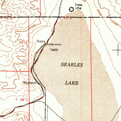 United States Geological Survey Trona, CA (1960, 250000-Scale) digital map
