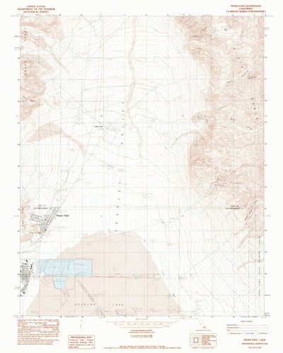 United States Geological Survey Trona East, CA (1982, 24000-Scale) digital map