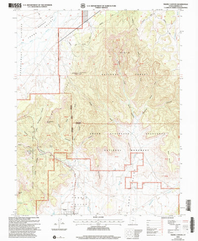 United States Geological Survey Tropic Canyon, UT (2002, 24000-Scale) digital map