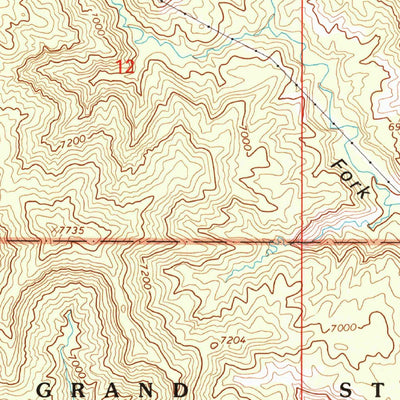 United States Geological Survey Tropic Canyon, UT (2002, 24000-Scale) digital map