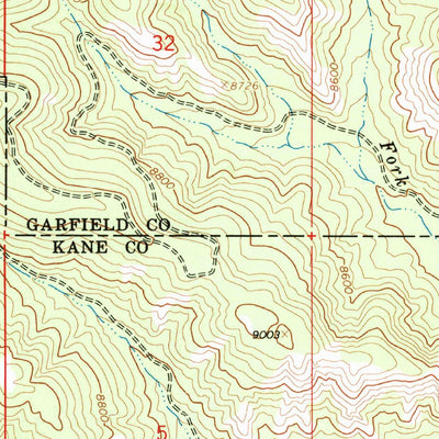 United States Geological Survey Tropic Reservoir, UT (1966, 24000-Scale) digital map