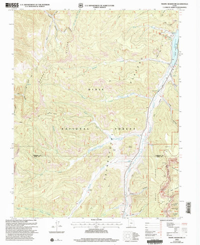 United States Geological Survey Tropic Reservoir, UT (2002, 24000-Scale) digital map