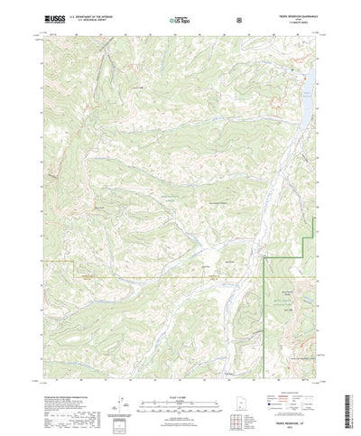 United States Geological Survey Tropic Reservoir, UT (2023, 24000-Scale) digital map