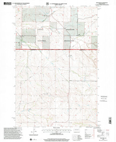 United States Geological Survey Trotters, ND (1997, 24000-Scale) digital map