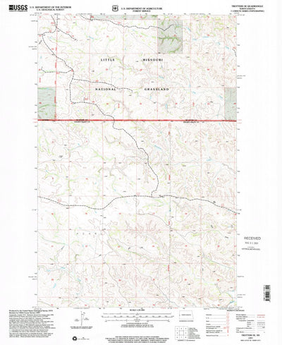 United States Geological Survey Trotters SE, ND (1997, 24000-Scale) digital map