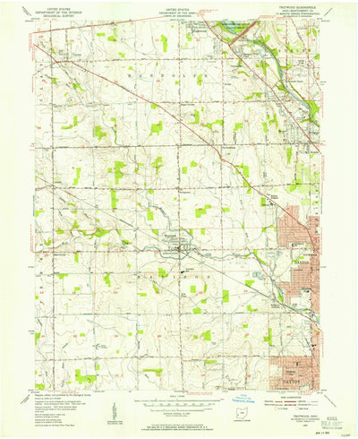 United States Geological Survey Trotwood, OH (1955, 24000-Scale) digital map