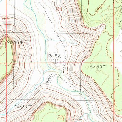 United States Geological Survey Trough Springs Canyon, UT (1987, 24000-Scale) digital map