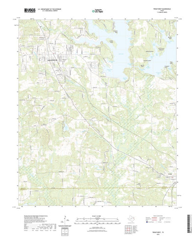 United States Geological Survey Troup West, TX (2022, 24000-Scale) digital map
