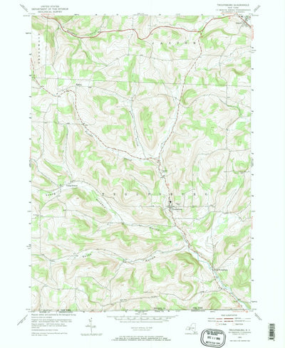 United States Geological Survey Troupsburg, NY-PA (1954, 24000-Scale) digital map