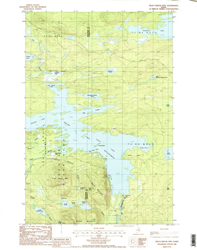 United States Geological Survey Trout Brook Mountain, ME (1988, 24000-Scale) digital map