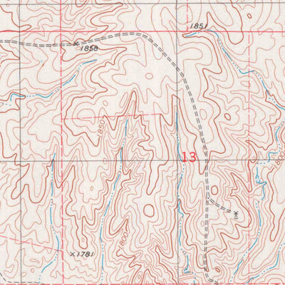 United States Geological Survey Trout Creek, KS (1979, 24000-Scale) digital map