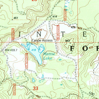 United States Geological Survey Trout Creek, MI (1999, 24000-Scale) digital map