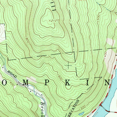 United States Geological Survey Trout Creek, NY (1965, 24000-Scale) digital map