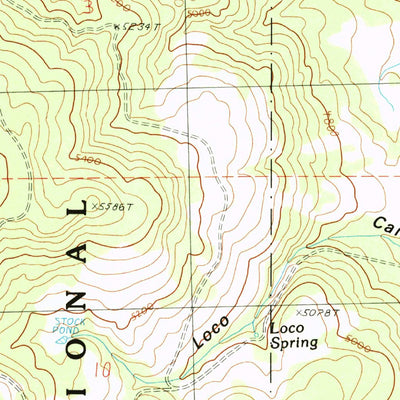 United States Geological Survey Trout Creek, OR (1990, 24000-Scale) digital map