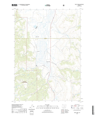 United States Geological Survey Trout Creek, OR (2020, 24000-Scale) digital map