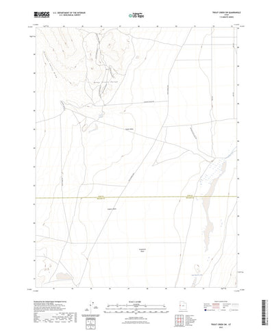 United States Geological Survey Trout Creek SW, UT (2023, 24000-Scale) digital map