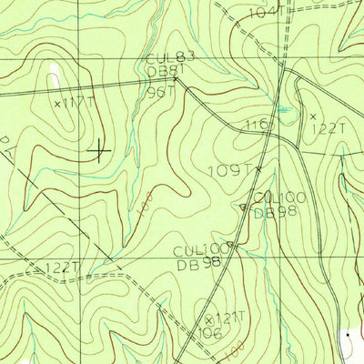 United States Geological Survey Trout Creek, TX (1984, 24000-Scale) digital map