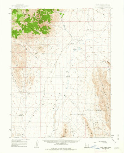 United States Geological Survey Trout Creek, UT (1961, 62500-Scale) digital map