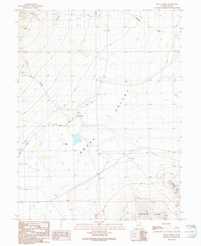 United States Geological Survey Trout Creek, UT (1991, 24000-Scale) digital map
