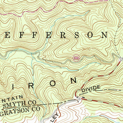 United States Geological Survey Trout Dale, VA (1959, 24000-Scale) digital map