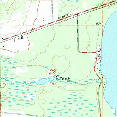 United States Geological Survey Trout Lake, MI (1964, 24000-Scale) digital map