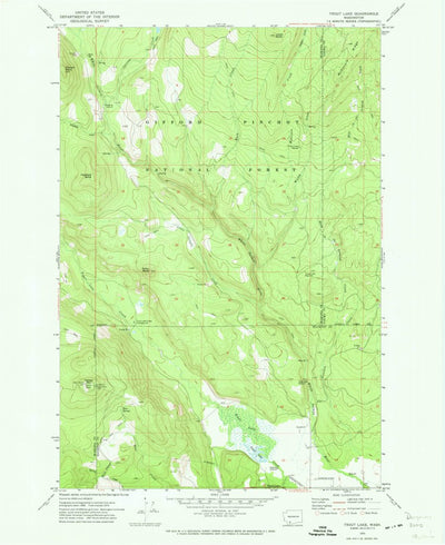 United States Geological Survey Trout Lake, WA (1970, 24000-Scale) digital map