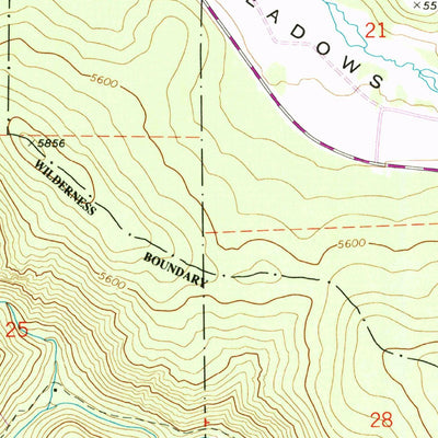 United States Geological Survey Trout Meadows, OR (1972, 24000-Scale) digital map