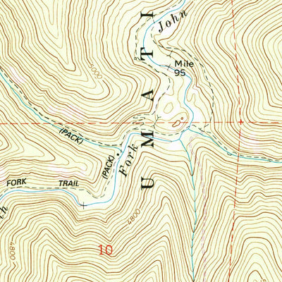 United States Geological Survey Trout Meadows, OR (1972, 24000-Scale) digital map
