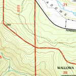United States Geological Survey Trout Meadows, OR (1995, 24000-Scale) digital map