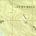 United States Geological Survey Trout Mountain, ME (1988, 24000-Scale) digital map