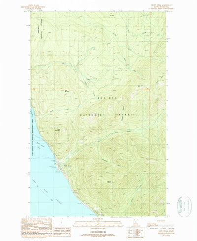 United States Geological Survey Trout Peak, ID (1989, 24000-Scale) digital map