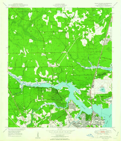 United States Geological Survey Trout River, FL (1950, 24000-Scale) digital map