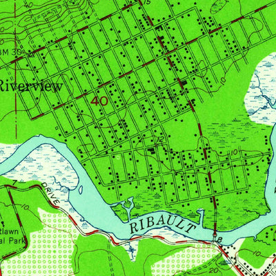 United States Geological Survey Trout River, FL (1950, 24000-Scale) digital map