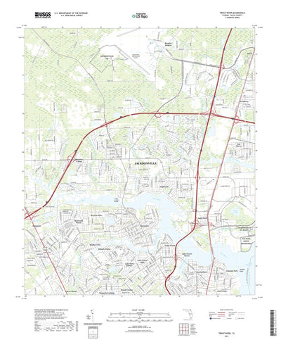 United States Geological Survey Trout River, FL (2021, 24000-Scale) digital map