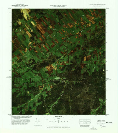 United States Geological Survey Trout River Port Of Entry, NY (1977, 25000-Scale) digital map